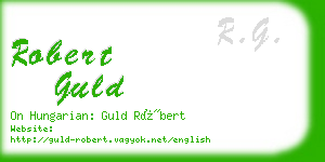 robert guld business card